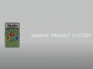 Logo di Hawke Transit System su sfondo bianco, simbolo di soluzioni modulari per la sigillatura di cavi e tubi.