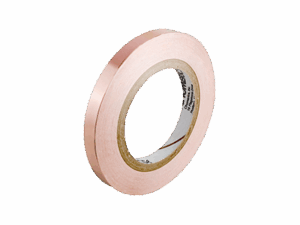 EMC copper tape roll for electromagnetic shielding and secure cable sealing in industrial and technical applications